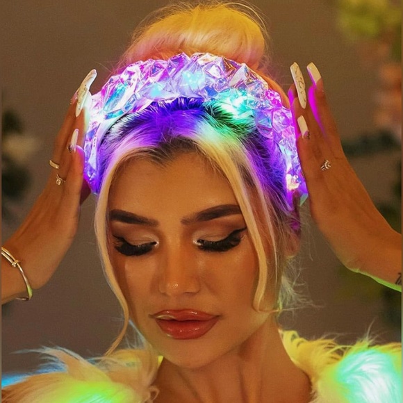 NWT Light Up Headband LED Glow Headbands - Picture 4 of 7
